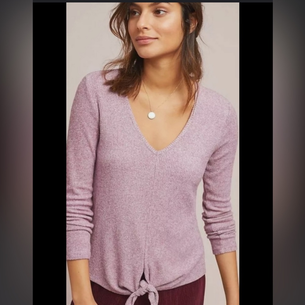 Anthropologie Saturday‎ Sunday Emilia Brushed Fleece Top Size Small